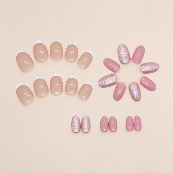 12 Sizes-24 Pcs Press On Nails W1167