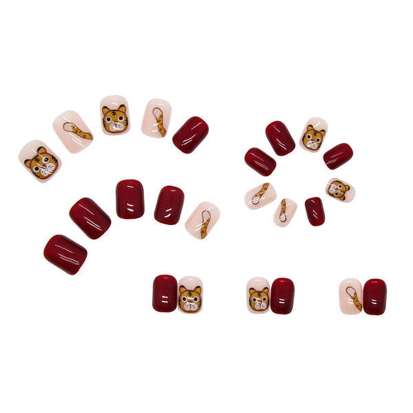 12 Sizes-24 Pcs Press On Nails R325