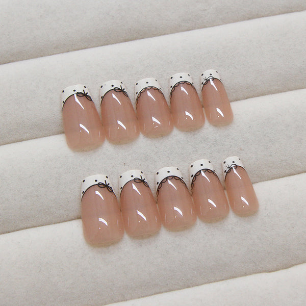 12 Sizes-24 Pcs Press On Nails R870