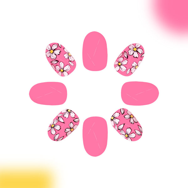 12 Sizes-24 Pcs Press On Nails C886