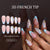 12 Sizes-24 Pcs Press On Nails C1327