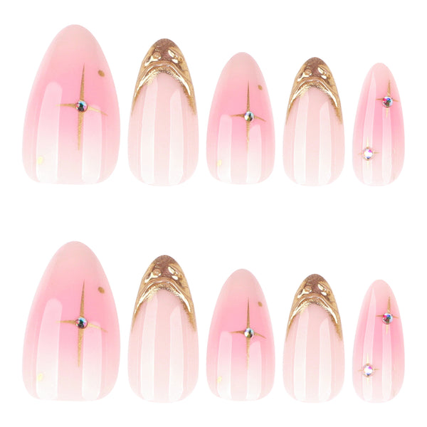 12 Sizes-24 Pcs Press On Nails JP4092