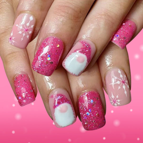 12 Sizes-24 Pcs Press On Nails C1297