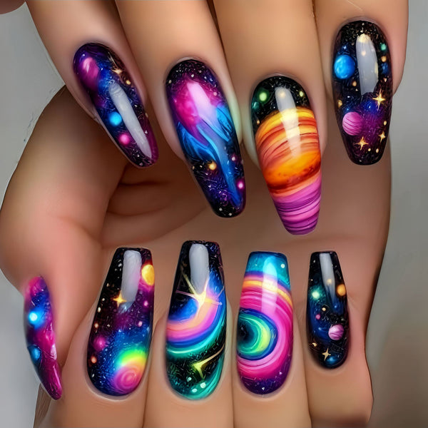 12 Sizes-24 Pcs Press On Nails Y588