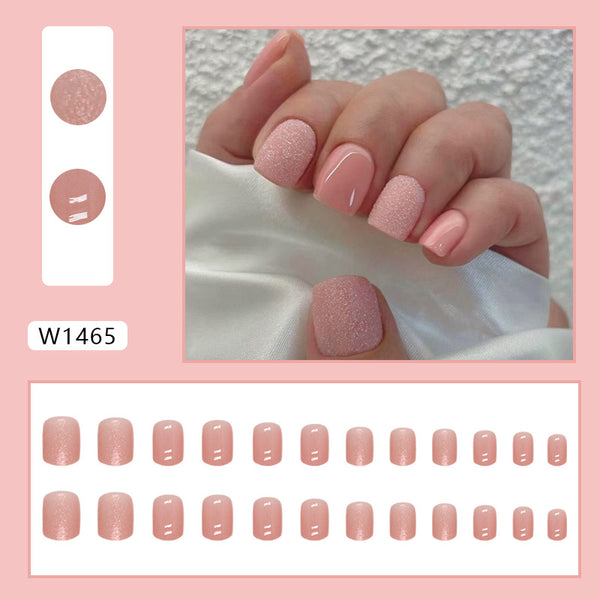 12 Sizes-24 Pcs Press On Nails W1465
