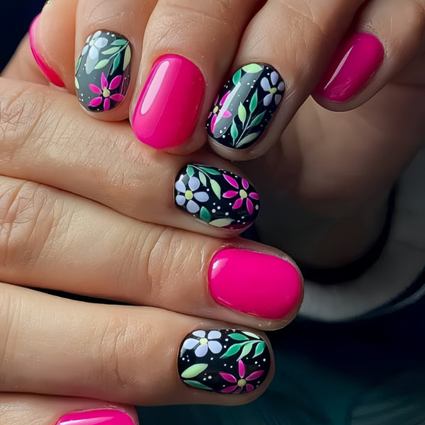 12 Sizes-24 Pcs Press On Nails Y147