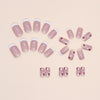 12 Sizes-24 Pcs Press On Nails W911