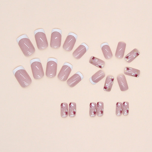 12 Sizes-24 Pcs Press On Nails W911