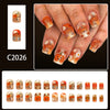 12 Sizes-24 Pcs Press On Nails C2026