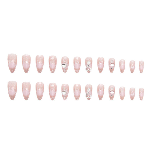12 Sizes-24 Pcs Press On Nails Z512