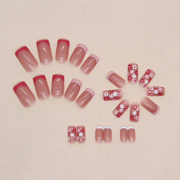 12 Sizes-24 Pcs Press On Nails W721