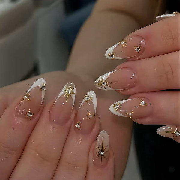 12 Sizes-24 Pcs Press On Nails JP4212