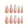 12 Sizes-24 Pcs Press On Nails JP3130