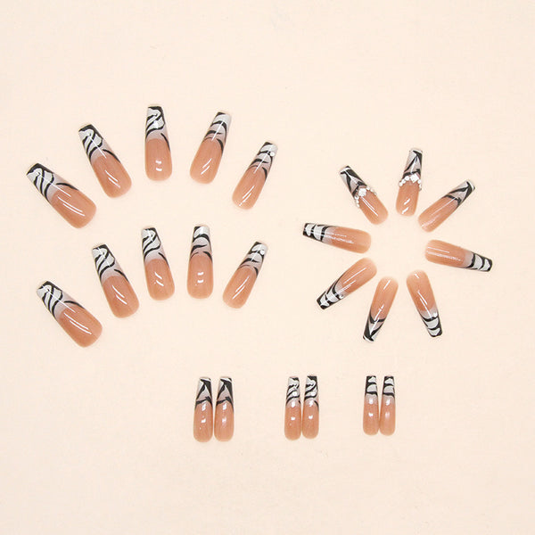 12 Sizes-24 Pcs Press On Nails Z559