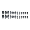 12 Sizes-24 Pcs Press On Nails W1131
