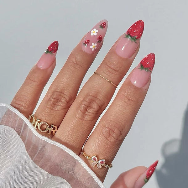 12 Sizes-24 Pcs Press On Nails W1582