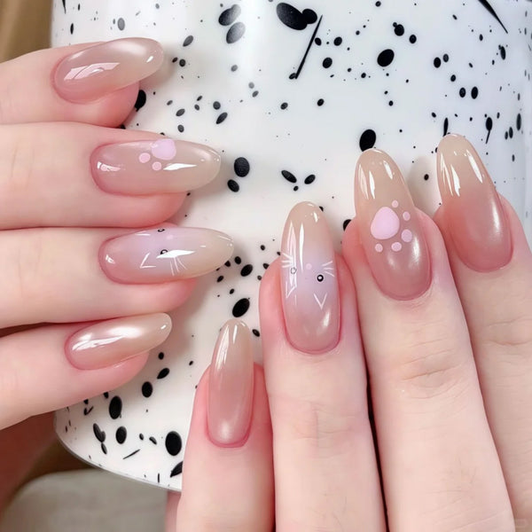 12 Sizes-24 Pcs Press On Nails JP4008