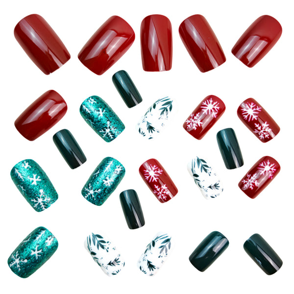 12 Sizes-24 Pcs Press On Nails Y1297