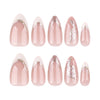 12 Sizes-24 Pcs Press On Nails JP4058