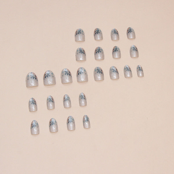 12 Sizes-24 Pcs Press On Nails MY059