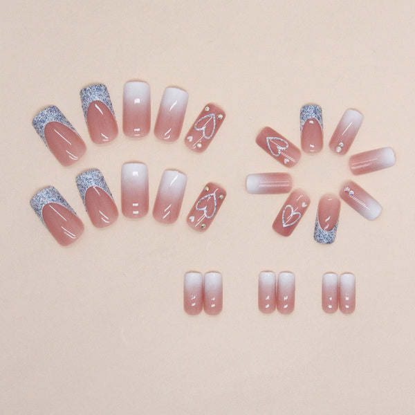 12 Sizes-24 Pcs Press On Nails Z758