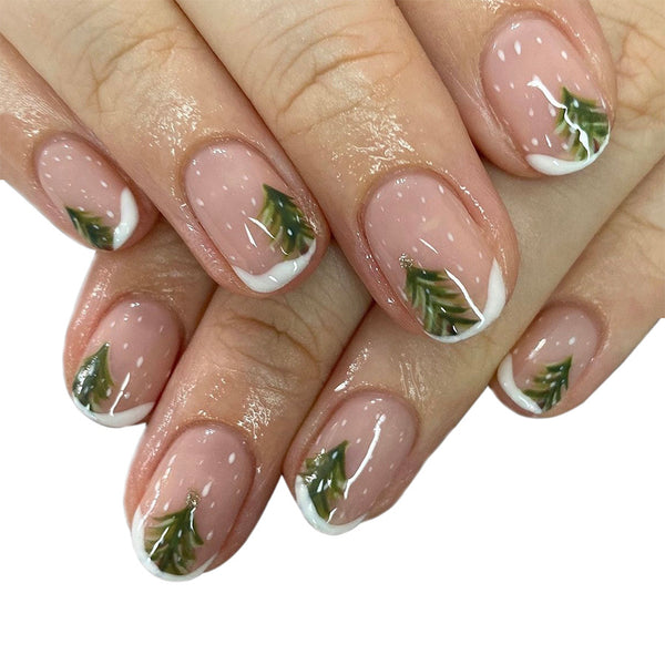 12 Sizes-24 Pcs Press On Nails C689