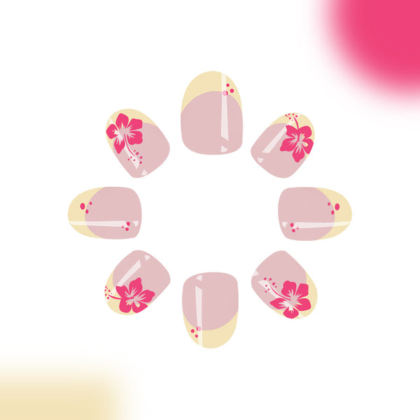 12 Sizes-24 Pcs Press On Nails C621