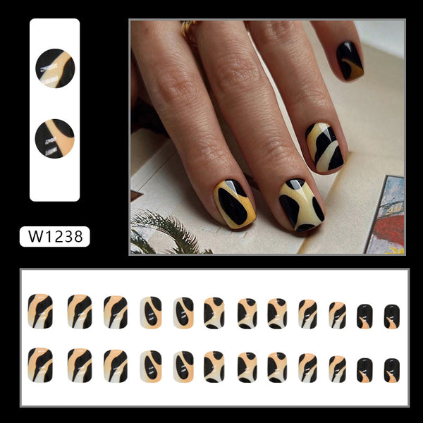 12 Sizes-24 Pcs Press On Nails W1238