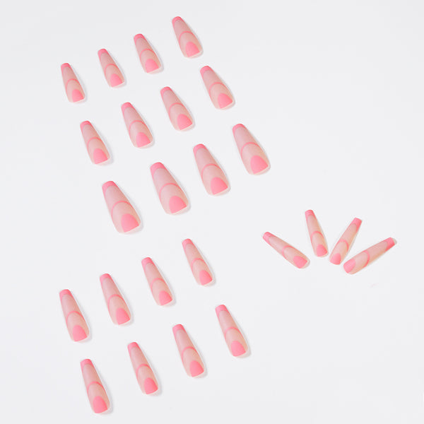 12 Sizes-24 Pcs Press On Nails JP1007
