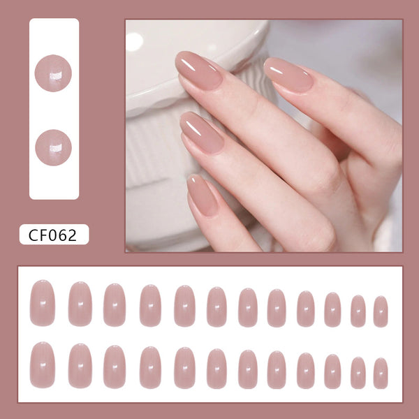 12 Sizes-24 Pcs Press On Nails CF062