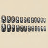 12 Sizes-24 Pcs Press On Nails Y1563