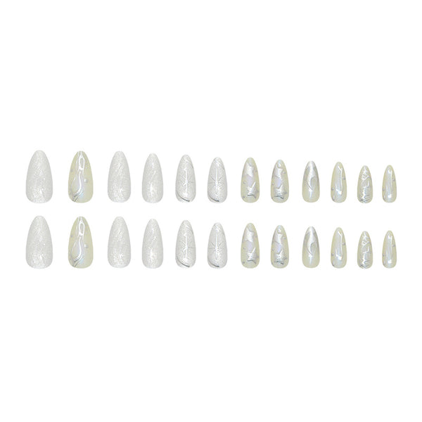 12 Sizes-24 Pcs Press On Nails W2057