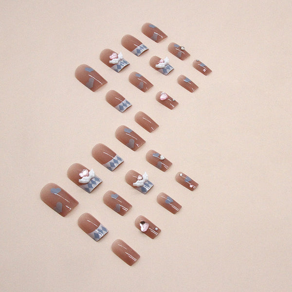 12 Sizes-24 Pcs Press On Nails Z800