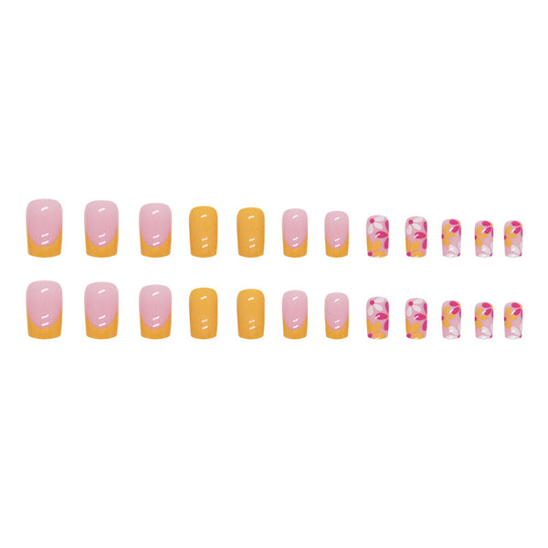 12 Sizes-24 Pcs Press On Nails W1058