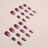 12 Sizes-24 Pcs Press On Nails W1252