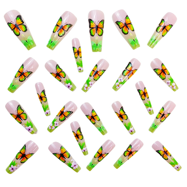 12 Sizes-24 Pcs Press On Nails Y688