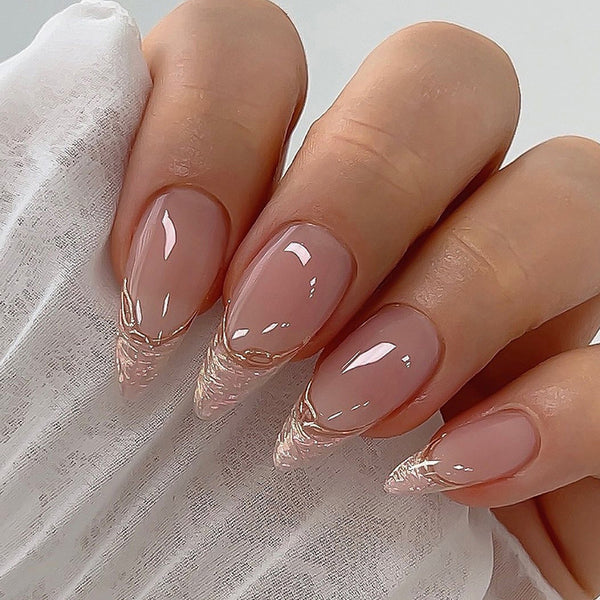 12 Sizes-24 Pcs Press On Nails W983