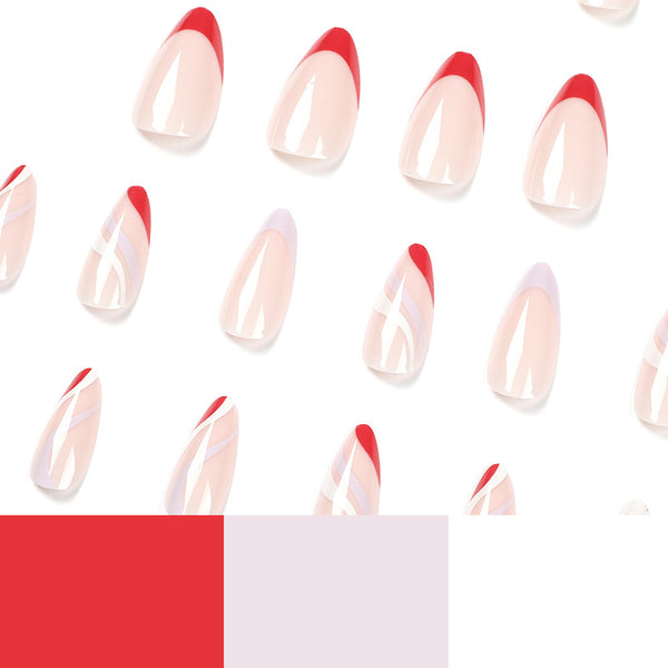 12 Sizes-24 Pcs Press On Nails JP1689