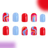12 Sizes-24 Pcs Press On Nails C421