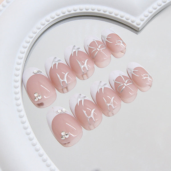 12 Sizes-24 Pcs Press On Nails Z1097