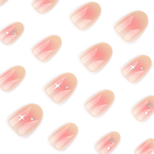 12 Sizes-24 Pcs Press On Nails JP4090