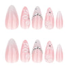 12 Sizes-24 Pcs Press On Nails JP4317