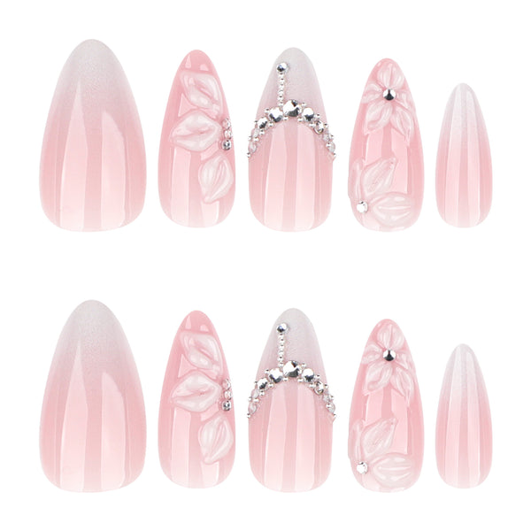 12 Sizes-24 Pcs Press On Nails JP4317
