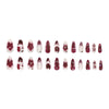 12 Sizes-24 Pcs Press On Nails Z1088