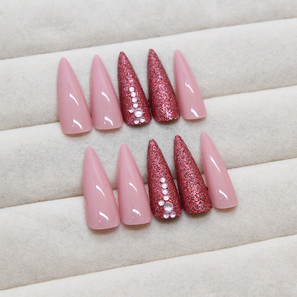 12 Sizes-24 Pcs Press On Nails Z875