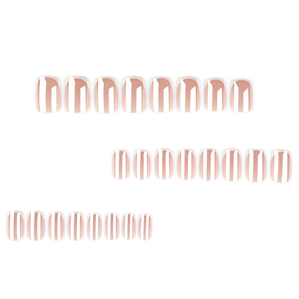 12 Sizes-24 Pcs Press On Nails JP4185