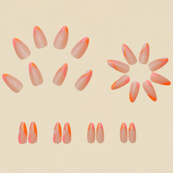 12 Sizes-24 Pcs Press On Nails Y162