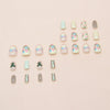 12 Sizes-24 Pcs Press On Nails W1971