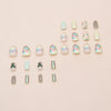 12 Sizes-24 Pcs Press On Nails W1971