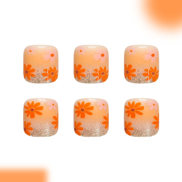 12 Sizes-24 Pcs Press On Nails C1693